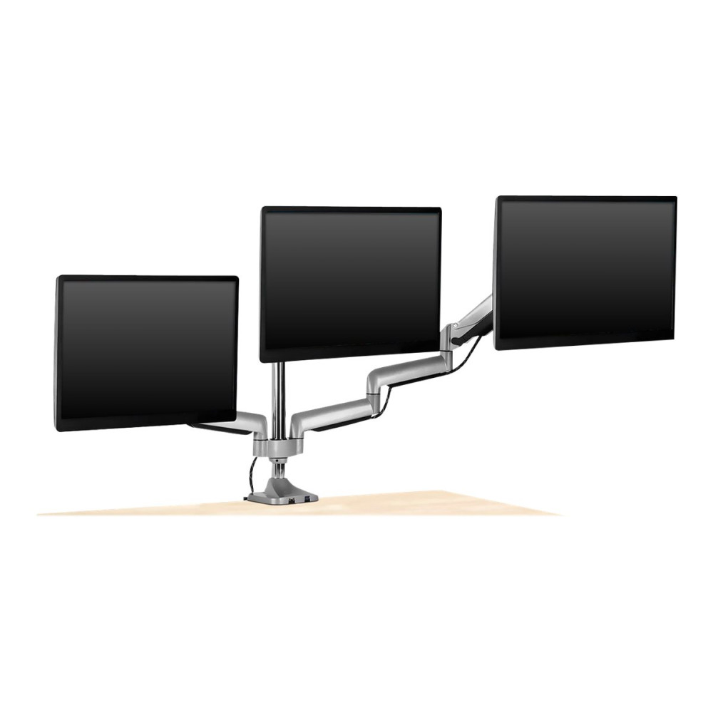 Produktbild för ICY BOX IB-MS505-TI monteringssats - för 3 monitorer - svart, silver
