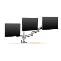 Produktbild för ICY BOX IB-MS505-TI monteringssats - för 3 monitorer - svart, silver