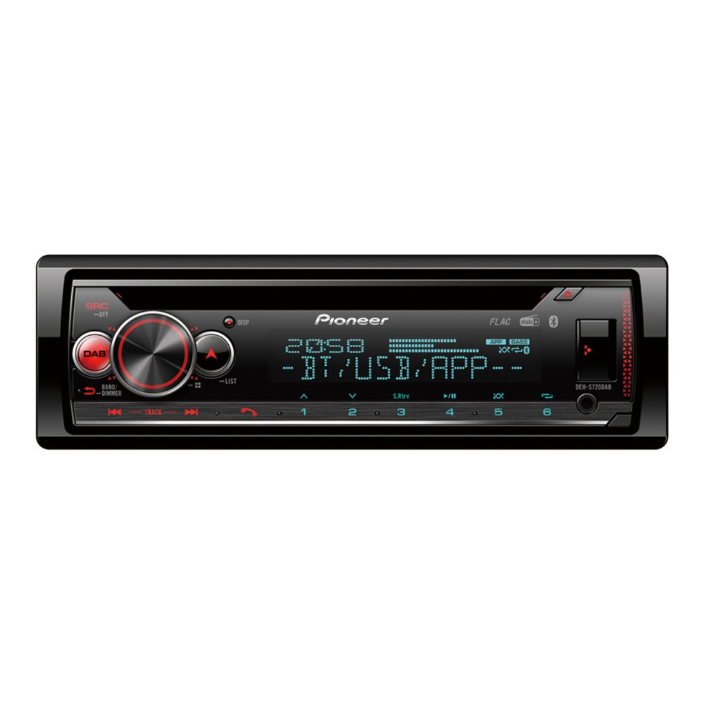 Produktbild för Pioneer DEH-S720DAB - Bil - CD-mottagare - inbyggd enhet - Enkel-DIN