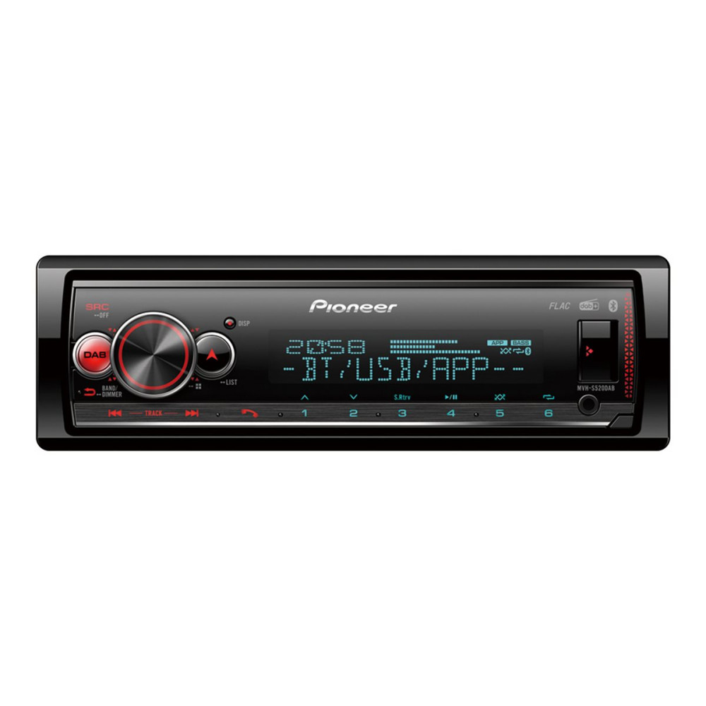 Produktbild för Pioneer MVH-S520DAB - Bil - digital mottagare - inbyggd enhet - Enkel-DIN