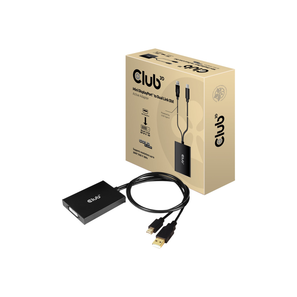 Produktbild för Club 3D - DisplayPort-/ DVI-adapter - 60 cm