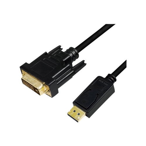 2direct LogiLink - videoadapterkabel - DisplayPort till DVI-D - 1 m - Bildkablar