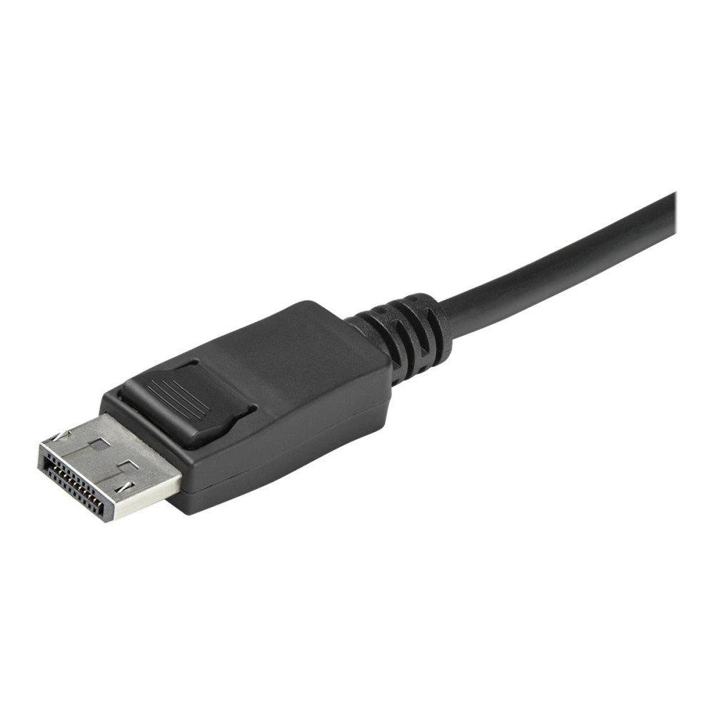 Produktbild för StarTech.com 2 Port USB 4K60Hz DisplayPort KVM-switch med inbyggda kablar - omkopplare för tangentbord/video/mus/ljud - 2 portar