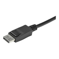 Produktbild för StarTech.com 2 Port USB 4K60Hz DisplayPort KVM-switch med inbyggda kablar - omkopplare för tangentbord/video/mus/ljud - 2 portar