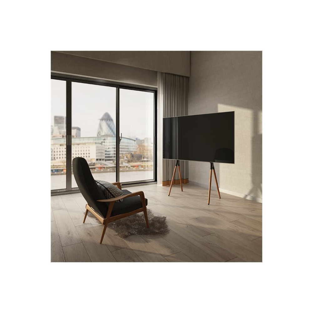 Produktbild för LogiLink ställ - för LCD-TV - svart, valnötsträ