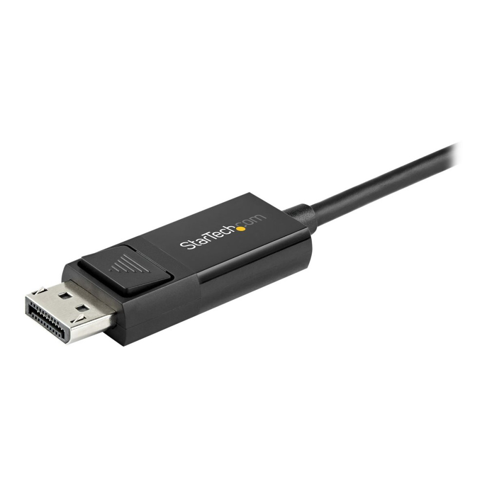 Produktbild för StarTech USB C till DisplayPort 1.2-kabel på 2 m för 4K vid 60 Hz ‒ dubbelriktad vändbar videokabeladapter för DP till USB-C eller USB-C till DP ‒ HBR2/HDR ‒ USB Type C/TB3-skärmkabel - DisplayPort-kabel - USB-C till DisplayPort - 2 m
