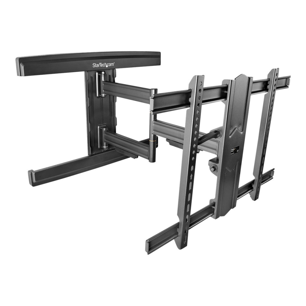 Produktbild för Startech TV-väggfäste för upp till 80" (45 kg) skärmar med VESA-fästen - TV-väggfäste för universalbruk med låg profil - Kraftig och justerbar ledad arm som kan lutas/vridas fäste - justerbar arm med full rörlighet - för TV
