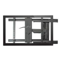 Produktbild för Startech TV-väggfäste för upp till 80" (45 kg) skärmar med VESA-fästen - TV-väggfäste för universalbruk med låg profil - Kraftig och justerbar ledad arm som kan lutas/vridas fäste - justerbar arm med full rörlighet - för TV