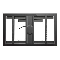 Produktbild för Startech TV-väggfäste för upp till 80" (45 kg) skärmar med VESA-fästen - TV-väggfäste för universalbruk med låg profil - Kraftig och justerbar ledad arm som kan lutas/vridas fäste - justerbar arm med full rörlighet - för TV