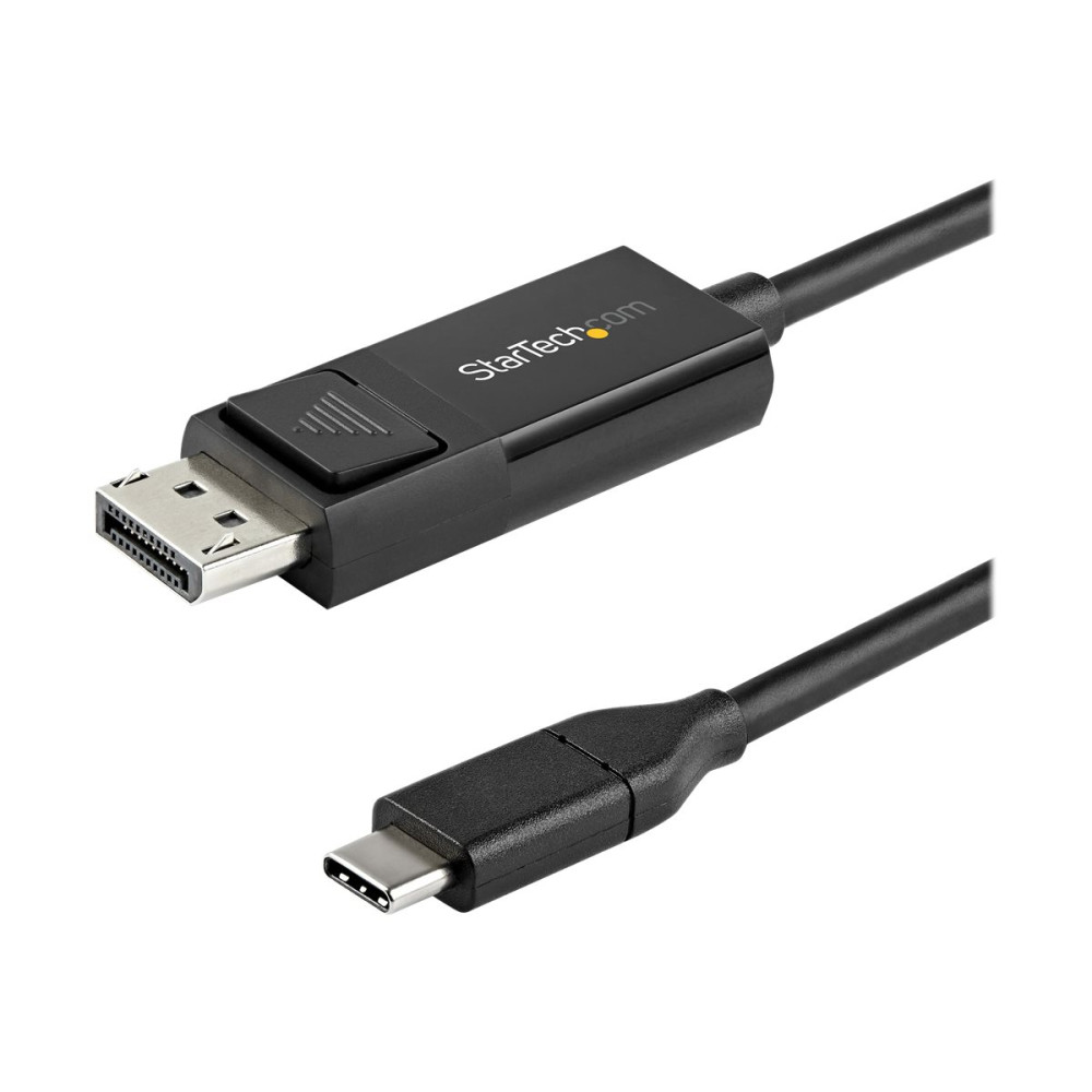 Produktbild för StarTech USB C till DisplayPort 1.2-kabel på 1 m för 4K vid 60 Hz ‒ dubbelriktad vändbar videokabeladapter för DP till USB-C eller USB-C till DP ‒ HBR2/HDR ‒ USB Type C/TB3-skärmkabel - DisplayPort-kabel - USB-C till DisplayPort - 1 m