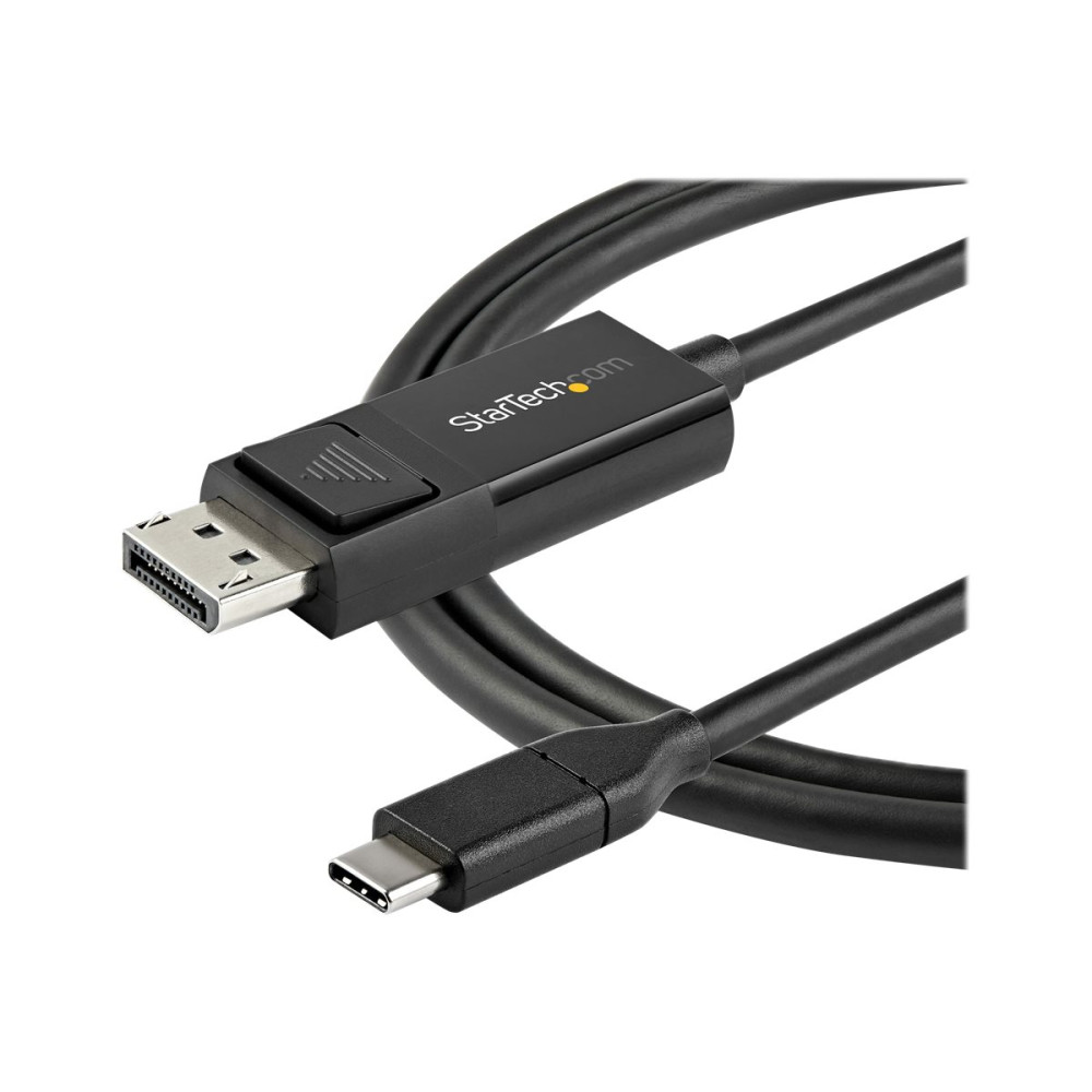Produktbild för StarTech USB C till DisplayPort 1.2-kabel på 1 m för 4K vid 60 Hz ‒ dubbelriktad vändbar videokabeladapter för DP till USB-C eller USB-C till DP ‒ HBR2/HDR ‒ USB Type C/TB3-skärmkabel - DisplayPort-kabel - USB-C till DisplayPort - 1 m
