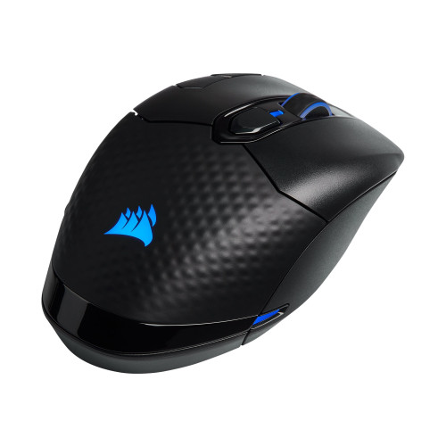 Corsair Gaming DARK CORE RGB PRO - mus - 2.4 GHz, Bluetooth 4.2 LE, USB 2.0 - svart - Tangentbord