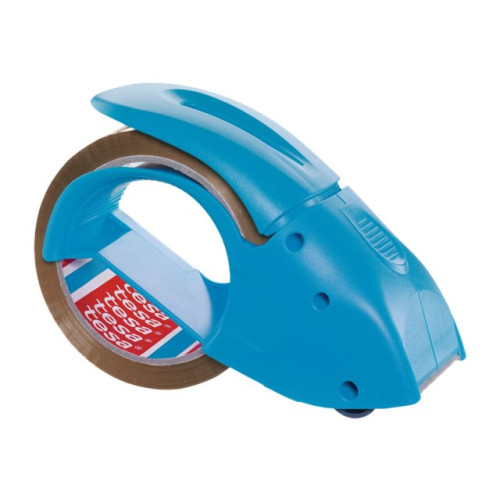 Beiersdorf Tesapack Pack' n' Go - dispenser med förpackningstejp - 48 mm x 50 m - blå dispenser