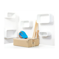 Produktbild för Tesapack Pack' n' Go - dispenser med förpackningstejp - 48 mm x 50 m - blå dispenser