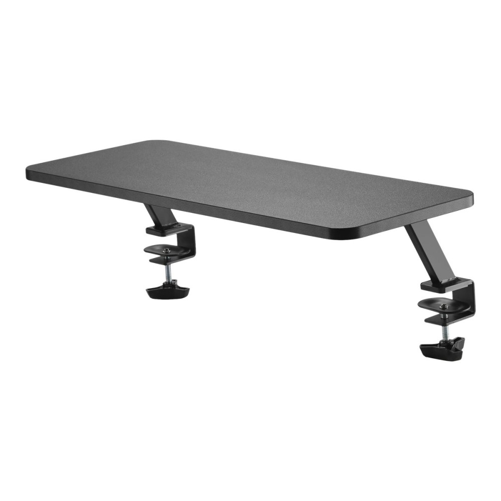 Produktbild för StarTech.com Monitor Riser Stand - Clamp-on Monitor Shelf for Desk - Extra Wide 25.6" (65 cm) For up to 34" Monitors - Black (MNRISERCLMP) monteringssats - för Bildskärm - svart