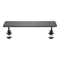 Produktbild för StarTech.com Monitor Riser Stand - Clamp-on Monitor Shelf for Desk - Extra Wide 25.6" (65 cm) For up to 34" Monitors - Black (MNRISERCLMP) monteringssats - för Bildskärm - svart