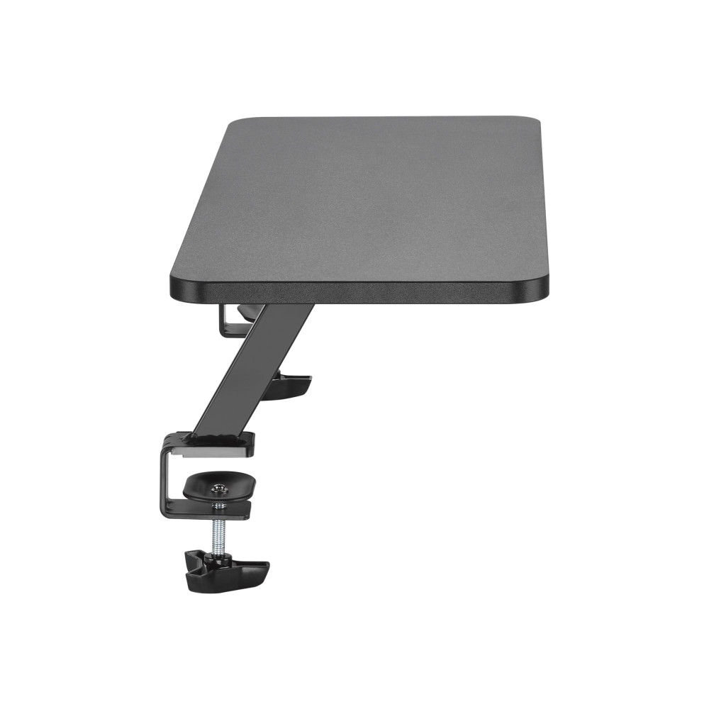 Produktbild för StarTech.com Monitor Riser Stand - Clamp-on Monitor Shelf for Desk - Extra Wide 25.6" (65 cm) For up to 34" Monitors - Black (MNRISERCLMP) monteringssats - för Bildskärm - svart