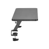 Produktbild för StarTech.com Monitor Riser Stand - Clamp-on Monitor Shelf for Desk - Extra Wide 25.6" (65 cm) For up to 34" Monitors - Black (MNRISERCLMP) monteringssats - för Bildskärm - svart