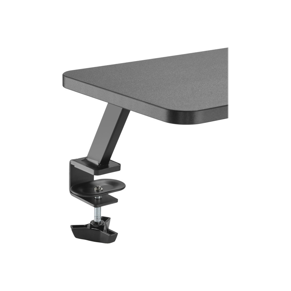 Produktbild för StarTech.com Monitor Riser Stand - Clamp-on Monitor Shelf for Desk - Extra Wide 25.6" (65 cm) For up to 34" Monitors - Black (MNRISERCLMP) monteringssats - för Bildskärm - svart