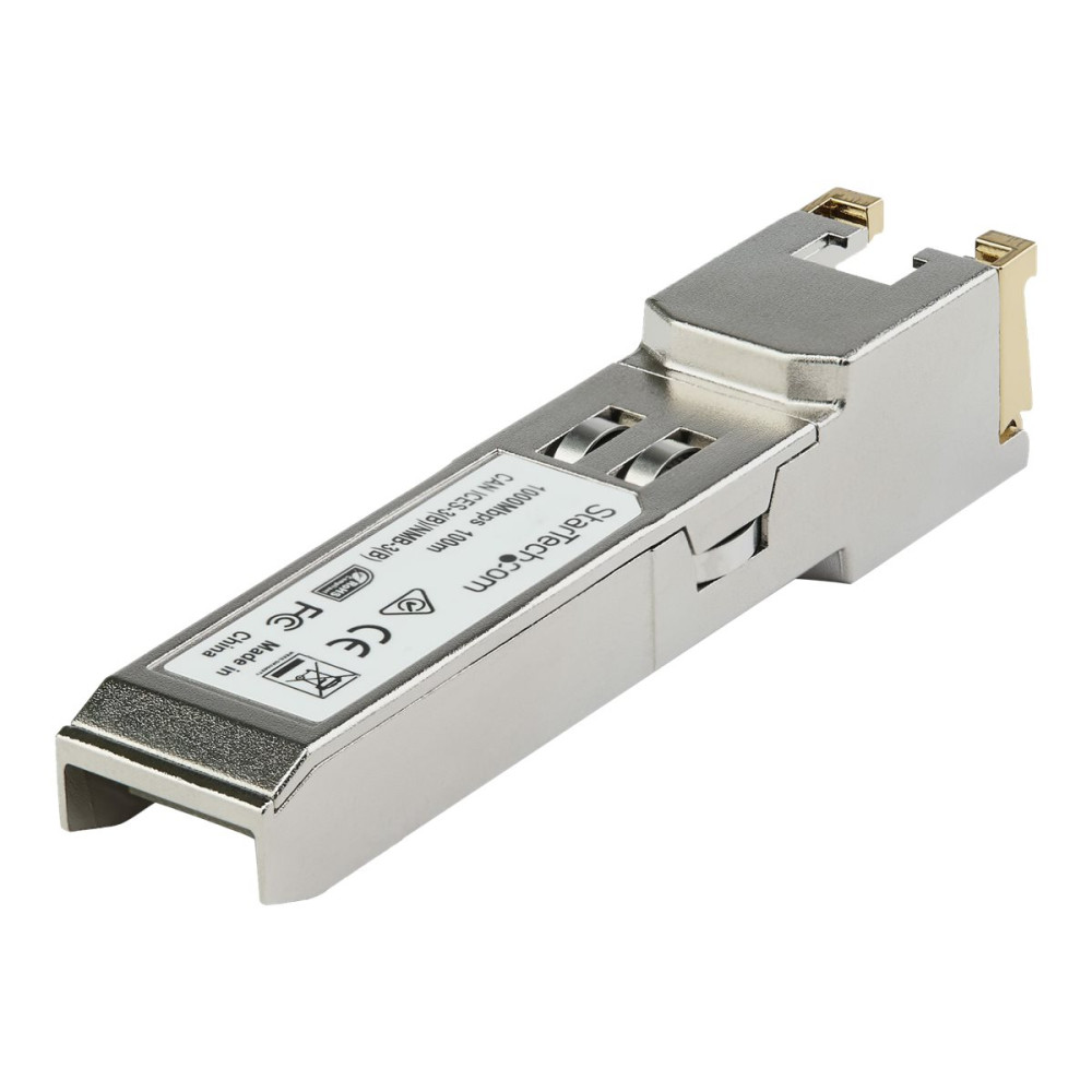 Produktbild för StarTech.com Cisco GLC-TE-kompatibel SFP-sändtagarmodul - 1000BASE-T - utökad temperatur - SFP-sändar/mottagarmodul (mini-GBIC) - 1GbE