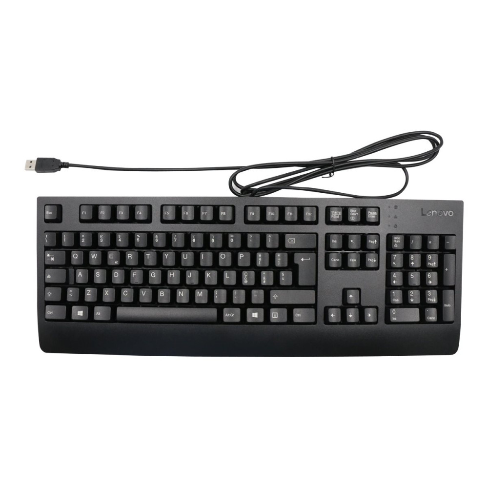 Produktbild för Lenovo - tangentbord - QWERTY - italiensk - svart Inmatningsenhet