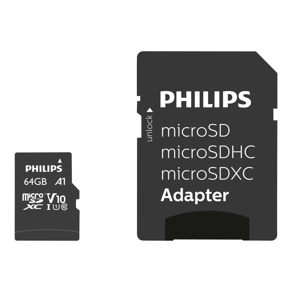 Produktbild för Philips FM64MP45B - flash-minneskort - 64 GB - SDXC
