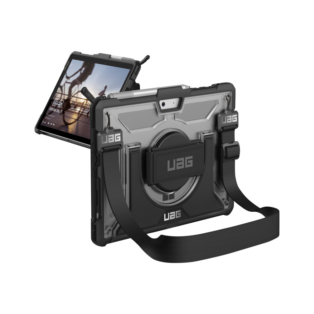 Produktbild för UAG Case for Microsoft Surface Go 3/Go 2/Go [10.5-inch] w/ Handstrap - Plasma Ice - baksidesskydd för surfplatta