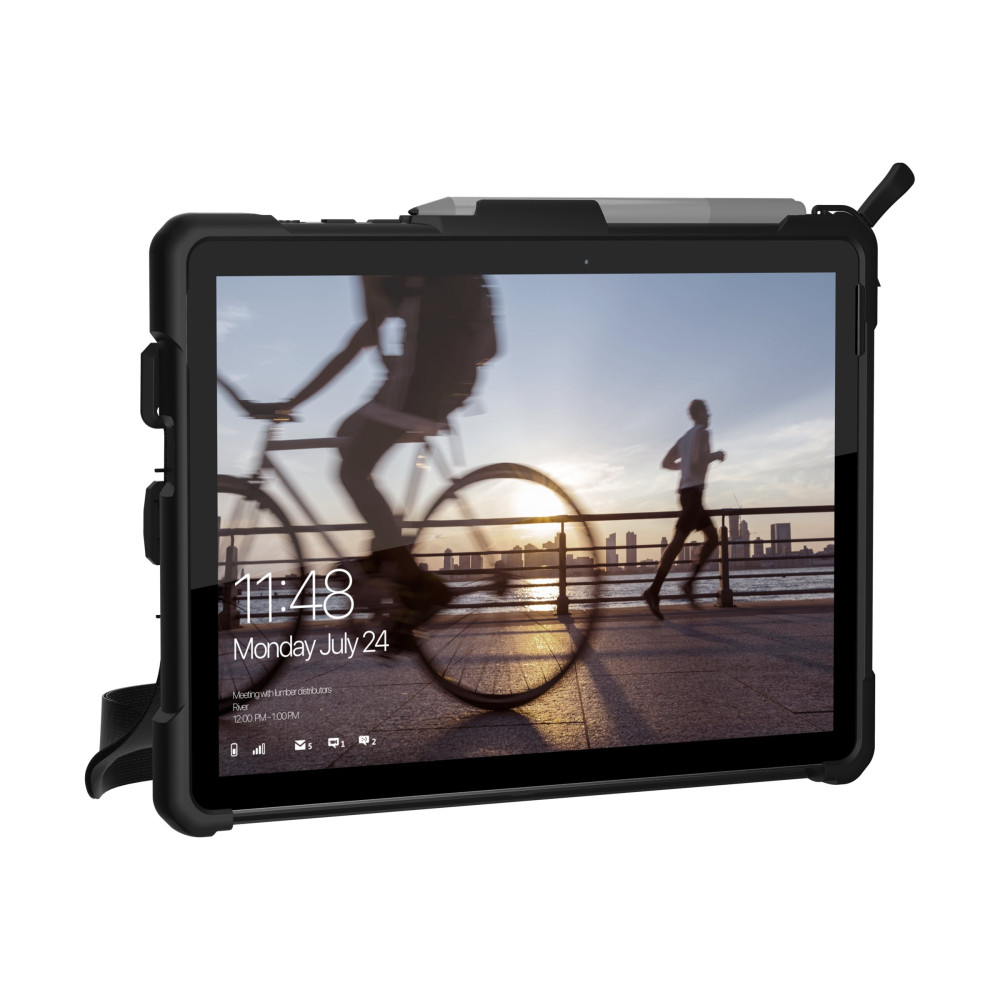 Produktbild för UAG Case for Microsoft Surface Go 3/Go 2/Go [10.5-inch] w/ Handstrap - Plasma Ice - baksidesskydd för surfplatta