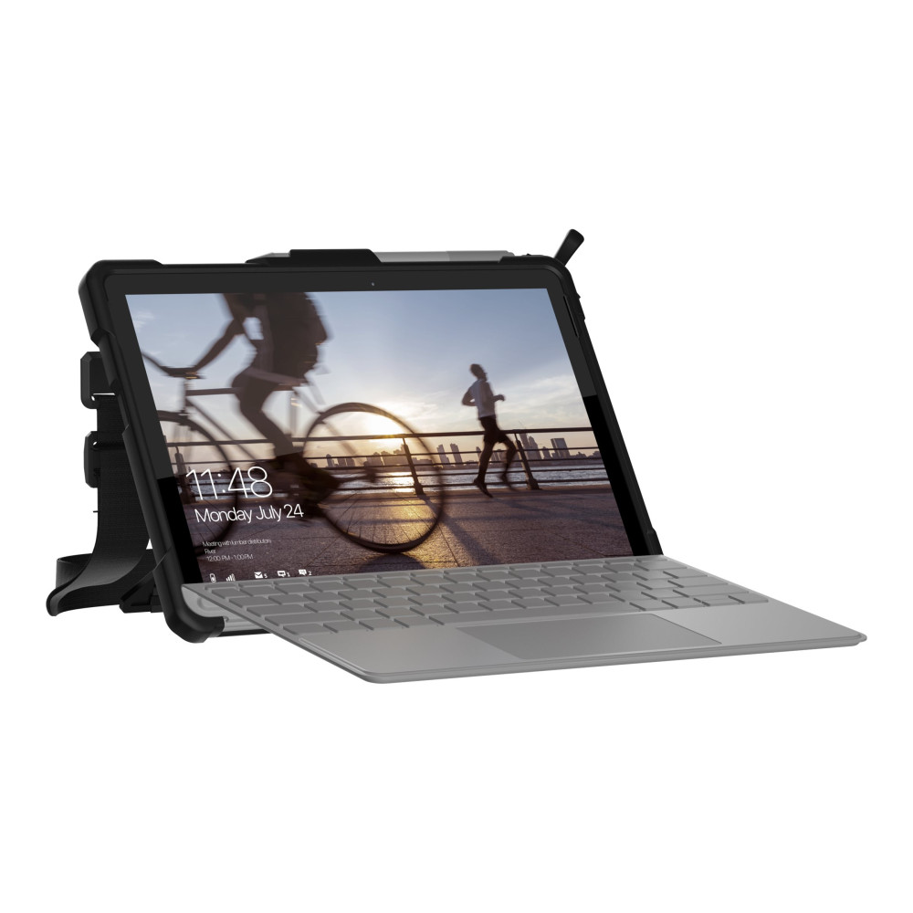 Produktbild för UAG Case for Microsoft Surface Go 3/Go 2/Go [10.5-inch] w/ Handstrap - Plasma Ice - baksidesskydd för surfplatta