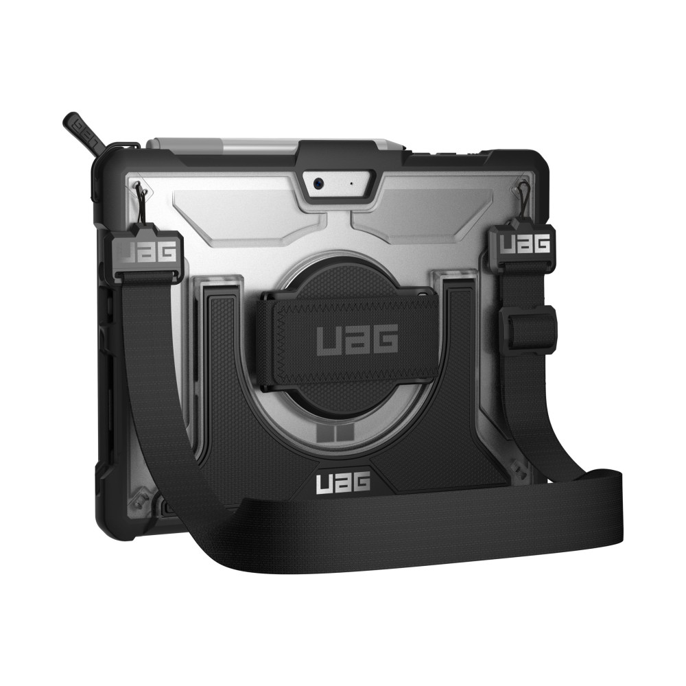 Produktbild för UAG Case for Microsoft Surface Go 3/Go 2/Go [10.5-inch] w/ Handstrap - Plasma Ice - baksidesskydd för surfplatta