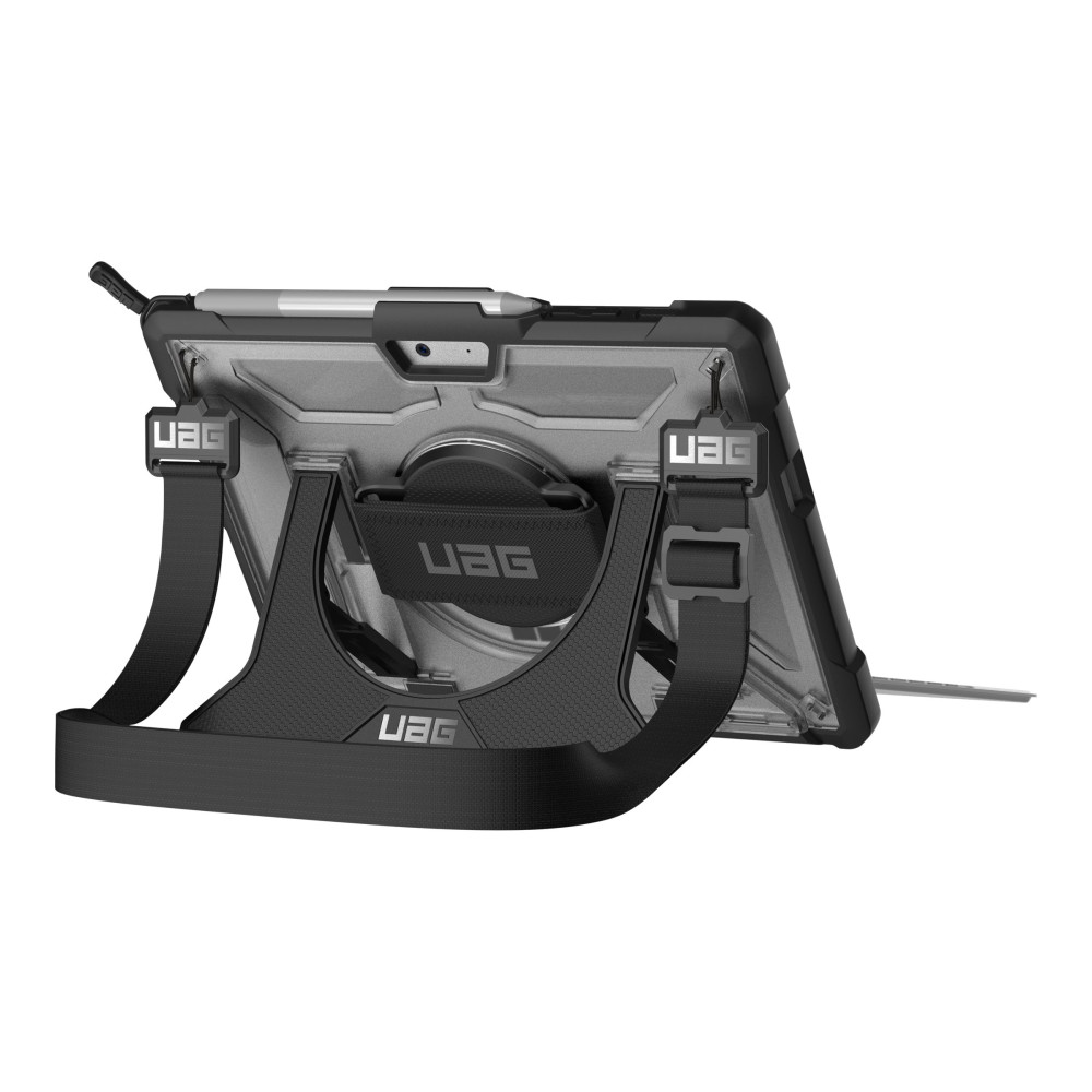 Produktbild för UAG Case for Microsoft Surface Go 3/Go 2/Go [10.5-inch] w/ Handstrap - Plasma Ice - baksidesskydd för surfplatta