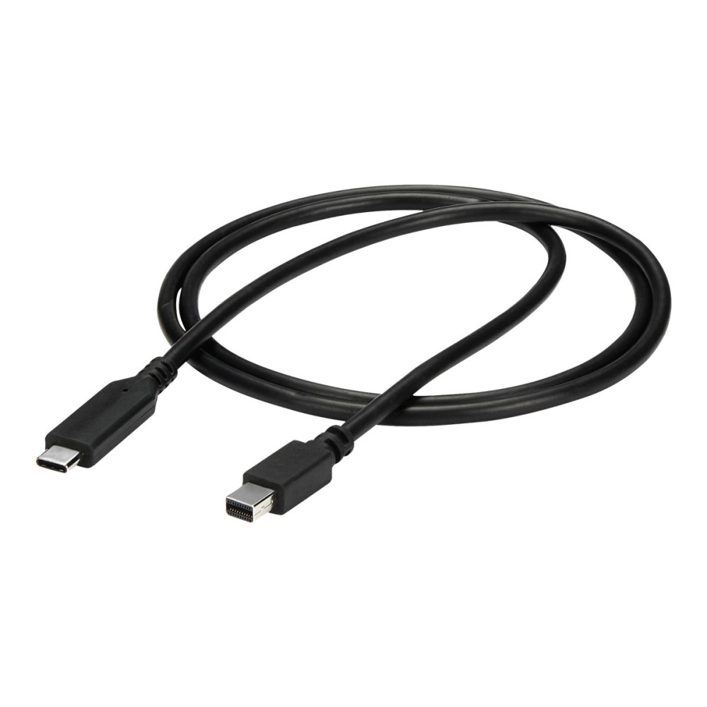 Produktbild för StarTech 1 m USB-C till Mini DisplayPort-kabel - 4K 60Hz - Svart - videoadapterkabel - USB-C till Mini DisplayPort - 1 m