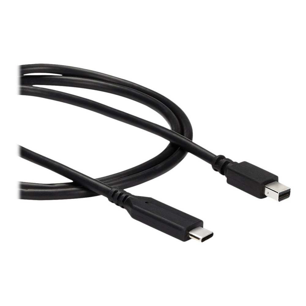 Produktbild för StarTech 1 m USB-C till Mini DisplayPort-kabel - 4K 60Hz - Svart - videoadapterkabel - USB-C till Mini DisplayPort - 1 m