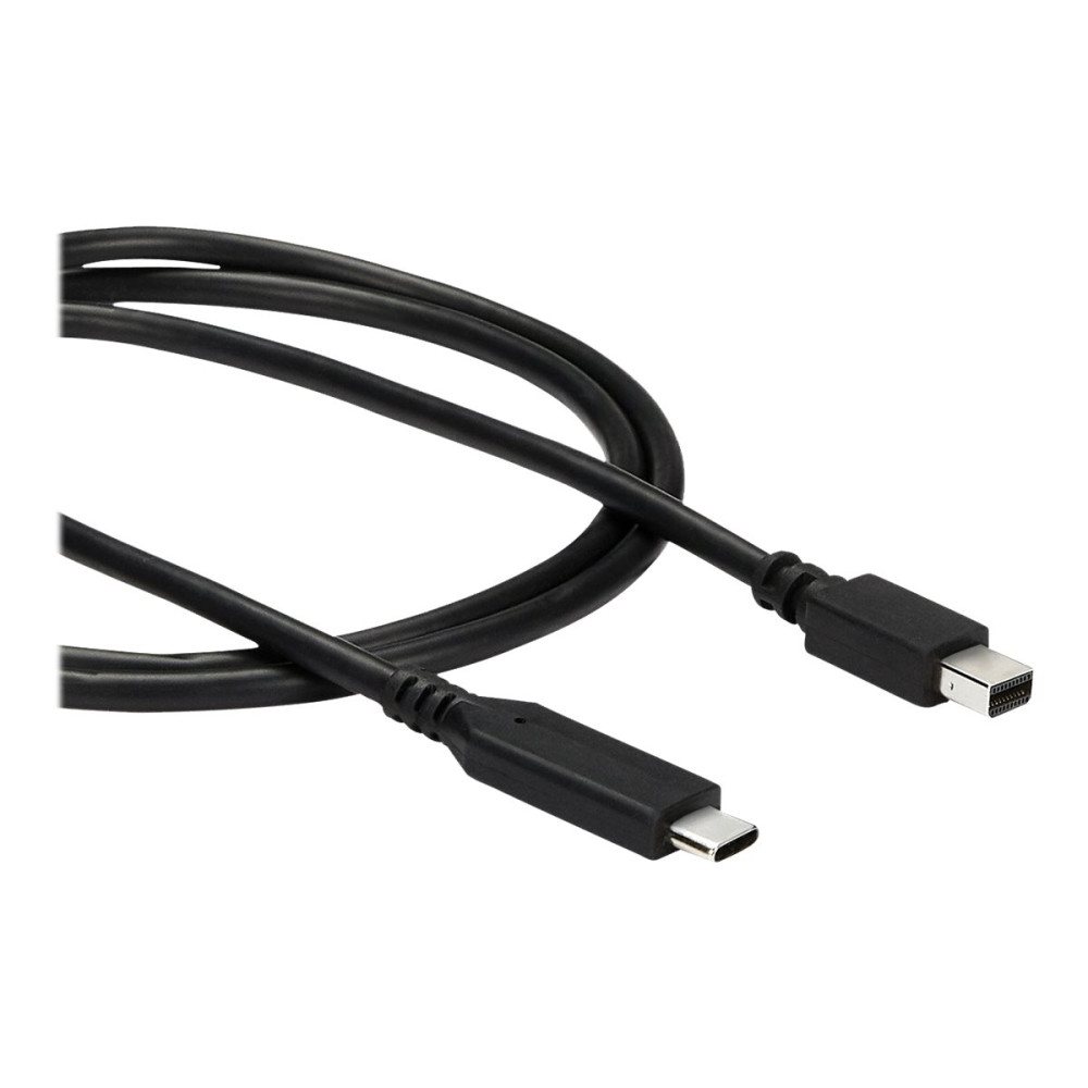 Produktbild för StarTech 1 m USB-C till Mini DisplayPort-kabel - 4K 60Hz - Svart - videoadapterkabel - USB-C till Mini DisplayPort - 1 m