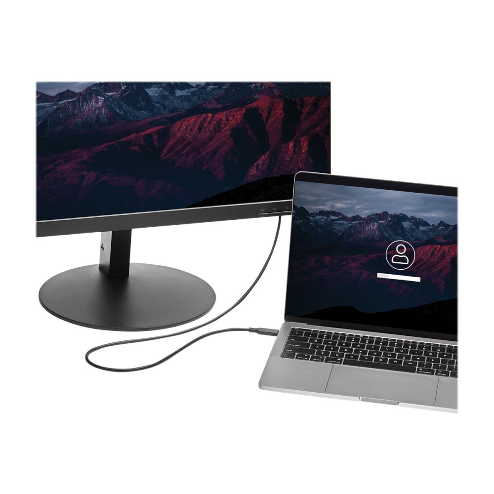 Produktbild för StarTech 1 m USB-C till Mini DisplayPort-kabel - 4K 60Hz - Svart - videoadapterkabel - USB-C till Mini DisplayPort - 1 m