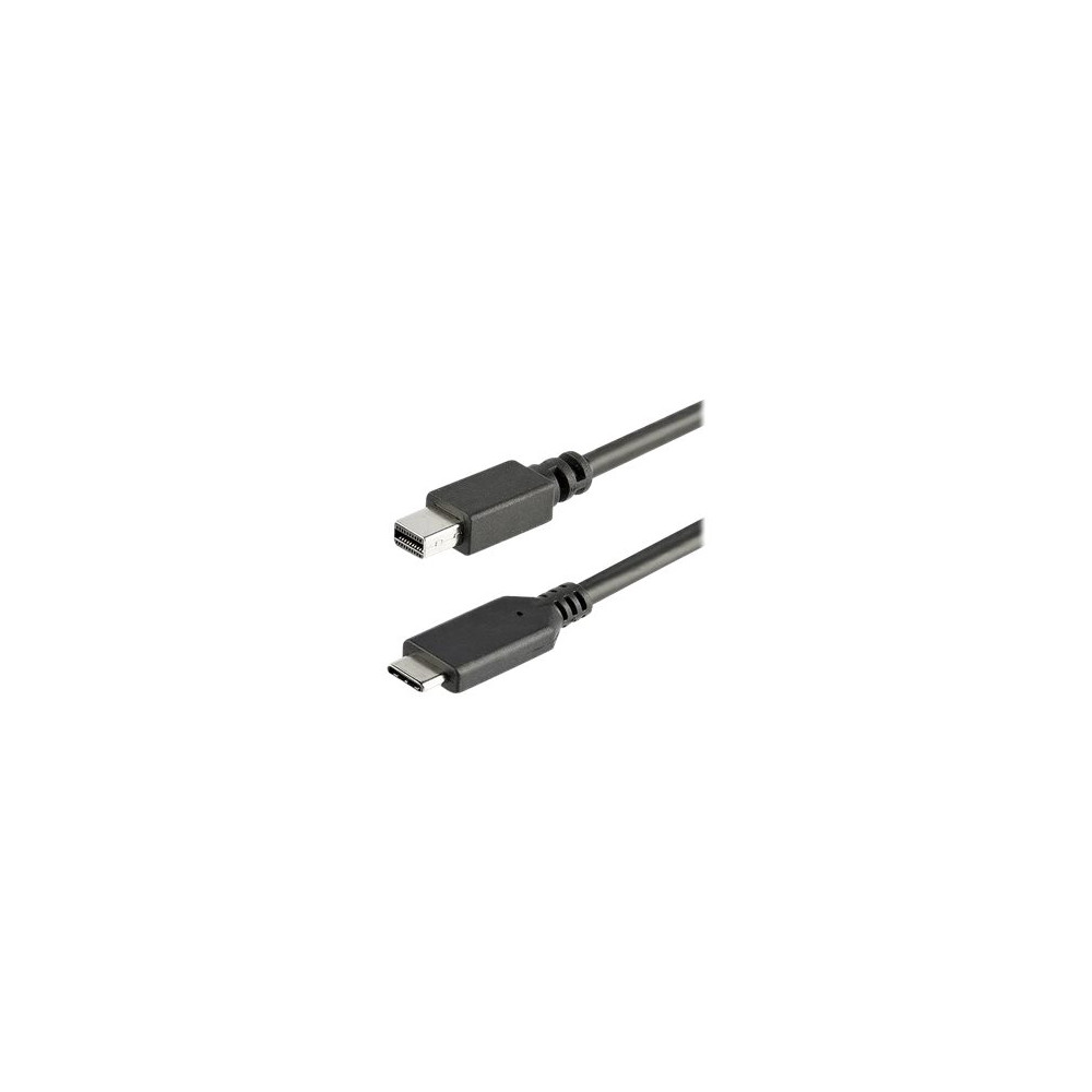 Produktbild för StarTech 1 m USB-C till Mini DisplayPort-kabel - 4K 60Hz - Svart - videoadapterkabel - USB-C till Mini DisplayPort - 1 m