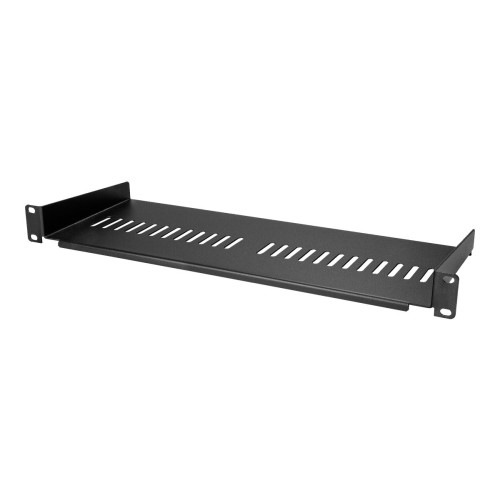 StarTech.com StarTech.com 1U Vented Server Rack Cabinet Shelf, 7in Deep Fixed Cantilever Tray, Rackmount Shelf for 19" AV/Data/Network Equipment Enclosure w/ Cage Nuts & Screws, 44lbs Weight Capacity - 1U Vented Rack Shelf (CABSHELF1U7V) - hylla för rack - 1U