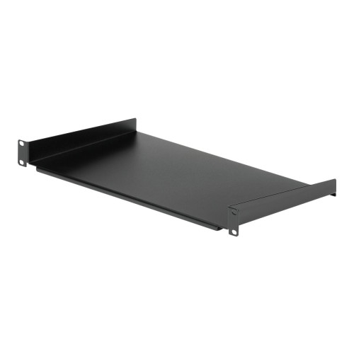 StarTech.com StarTech.com 1U Fast serverhylla med rackfäste - 25 cm djupt universellt, fribärande fack i stål för 19-tums AV/nätverksutrustningsrack och skåp - Kraftigt stål - Viktkapacitet 20 kg, svart - hylla för rack - 1U