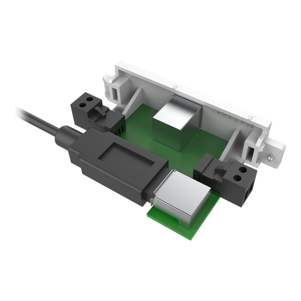 Produktbild för VISION TechConnect 3 USB-b module with active booster circuit - modulkontaktplatta med insnäppsfästen