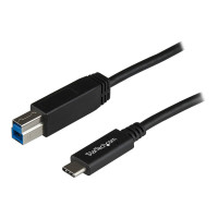 Produktbild för StarTech.com USB 3.1 USB-C till USB-B-kabel - 1 m - USB typ C-kabel - USB-C till USB Type B - 1 m