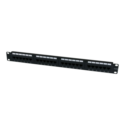 StarTech.com StarTech.com 1U hyllmonterbar Cat 6 110 patchpanel med 24 portar - patch-panel - 1U