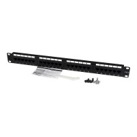 Produktbild för StarTech.com 1U hyllmonterbar Cat 6 110 patchpanel med 24 portar - patch-panel - 1U