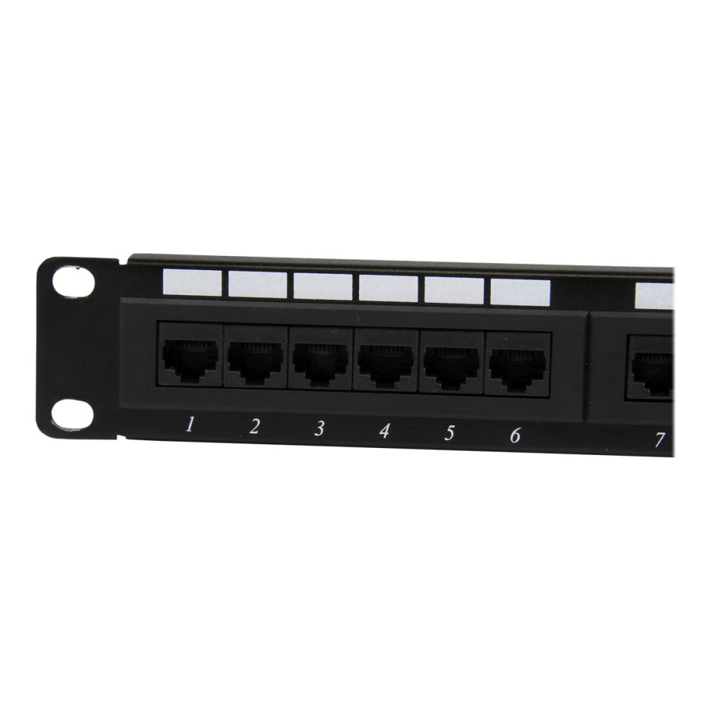 Produktbild för StarTech.com 1U hyllmonterbar Cat 6 110 patchpanel med 24 portar - patch-panel - 1U
