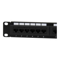 Produktbild för StarTech.com 1U hyllmonterbar Cat 6 110 patchpanel med 24 portar - patch-panel - 1U