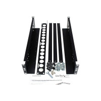 Produktbild för StarTech.com 2U fast 19 tums universella serverrackskenor med justerbart djup - rackskena - 2U