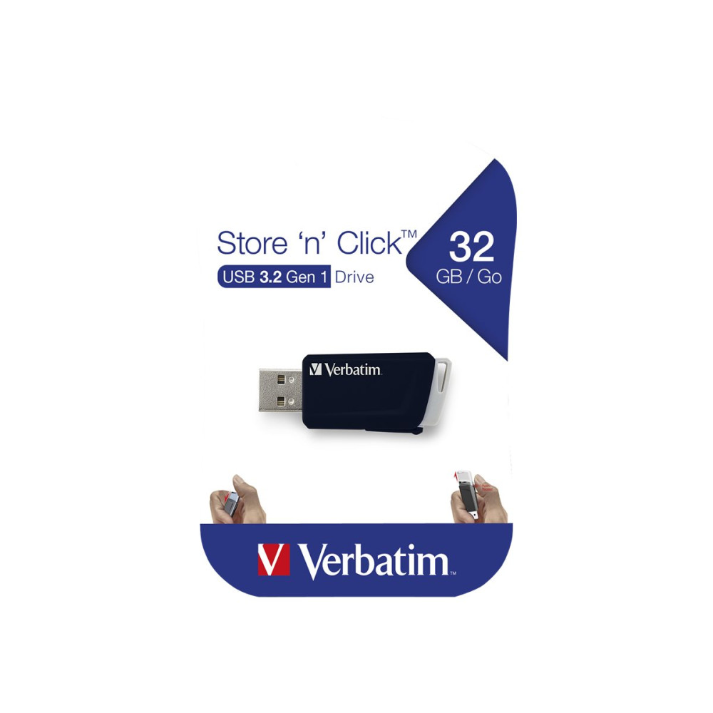 Produktbild för Verbatim Store 'n' Click - USB flash-enhet - 32 GB