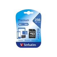 Produktbild för Verbatim Premium - flash-minneskort - 256 GB - mikroSDXC UHS-I