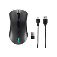 Produktbild för Lenovo Legion M600 Gaming Mouse - mus - Bluetooth, 2.4 GHz, USB 2.0 - svart, järngrå