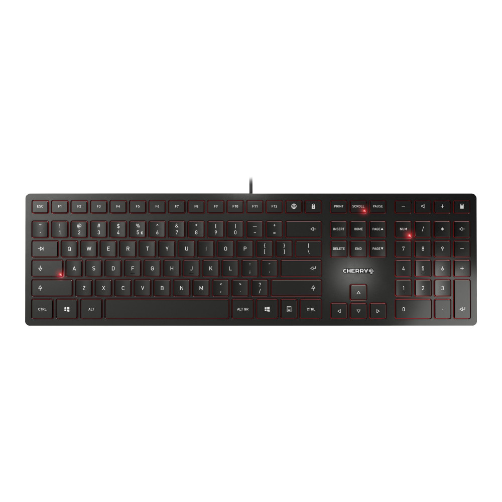 Produktbild för CHERRY KC 6000 SLIM - tangentbord - engelska - svart Inmatningsenhet