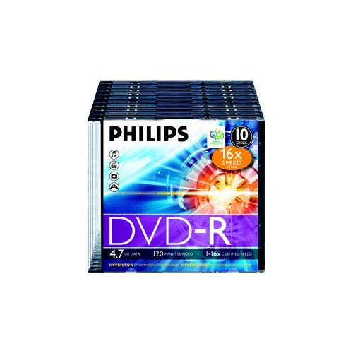 Philips Philips DM4S6S10F - DVD-R x 10 - 4.7 GB - lagringsmedier